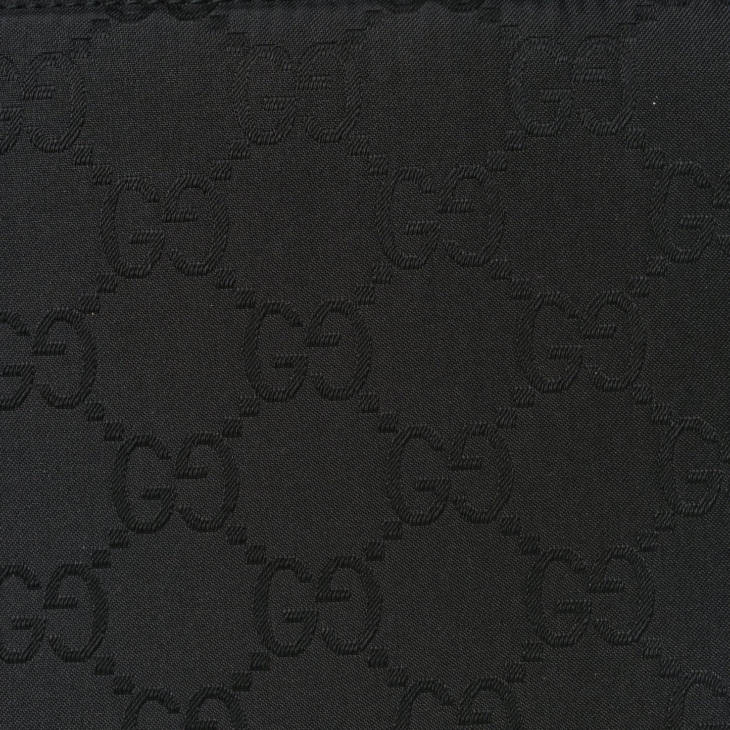 Gucci Nylon Monogram Shoulder Bag Black