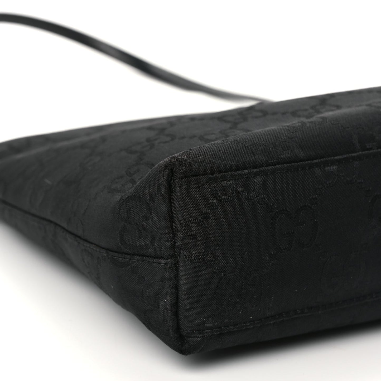 Gucci Nylon Monogram Shoulder Bag Black