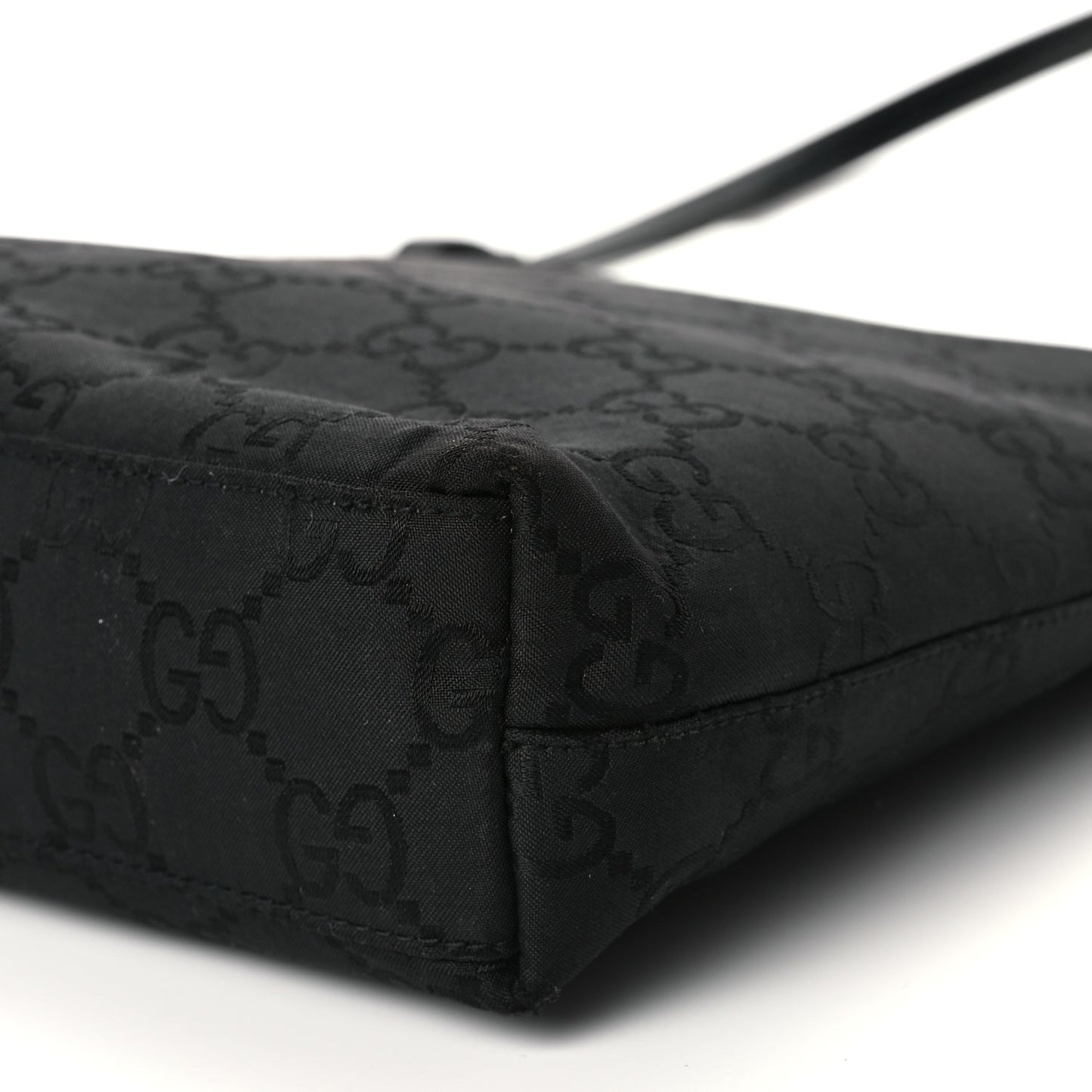 Gucci Nylon Monogram Shoulder Bag Black