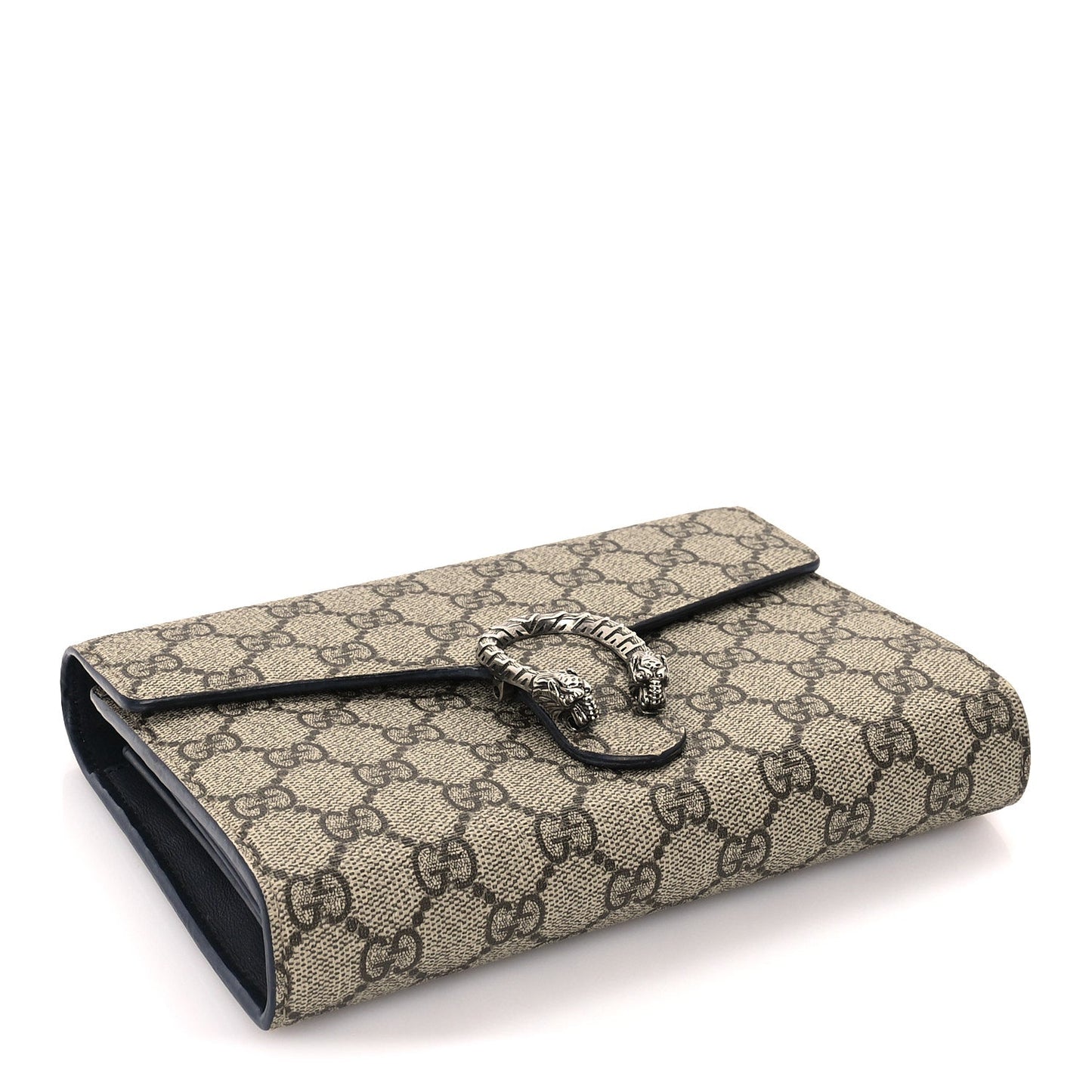 Gucci GG Supreme Monogram Mini Dionysus Chain Wallet Beige Taupe