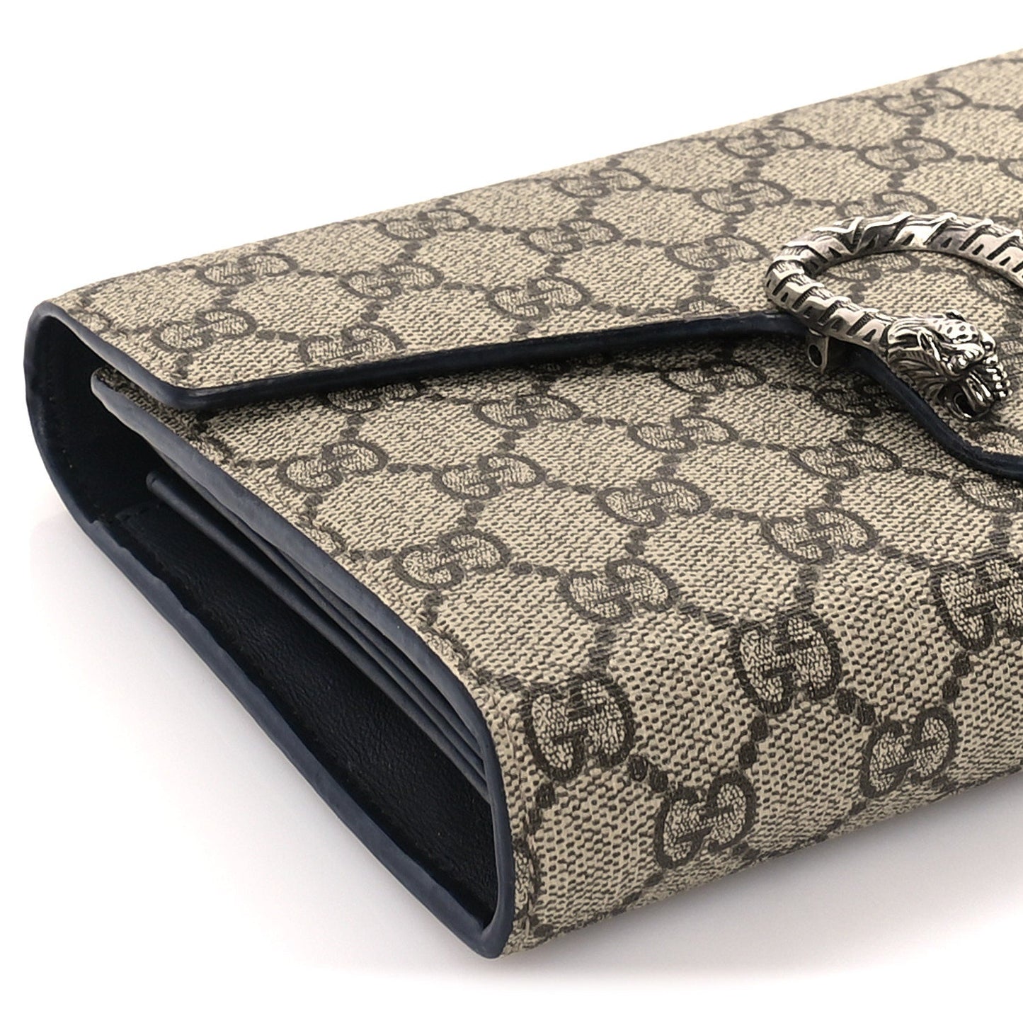Gucci GG Supreme Monogram Mini Dionysus Chain Wallet Beige Taupe