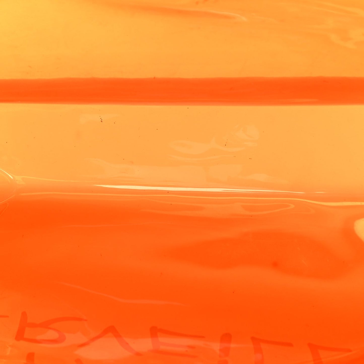 Hermes Vinyl Souvenir De L'Exposition Kelly  Orange