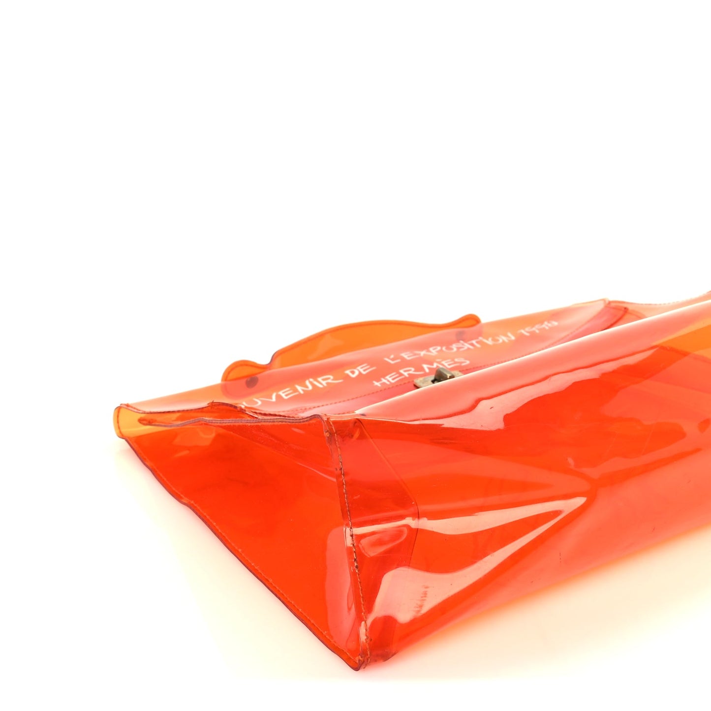 Hermes Vinyl Souvenir De L'Exposition Kelly  Orange