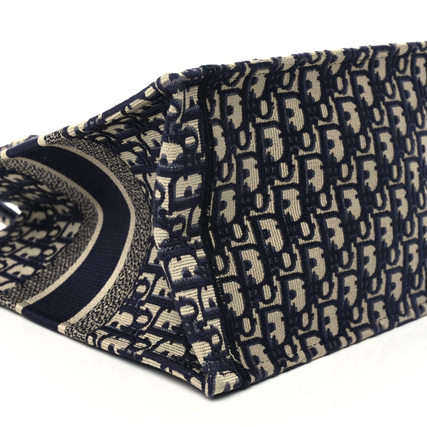 Christian Dior Oblique Medium Book Tote Blue Multicolor