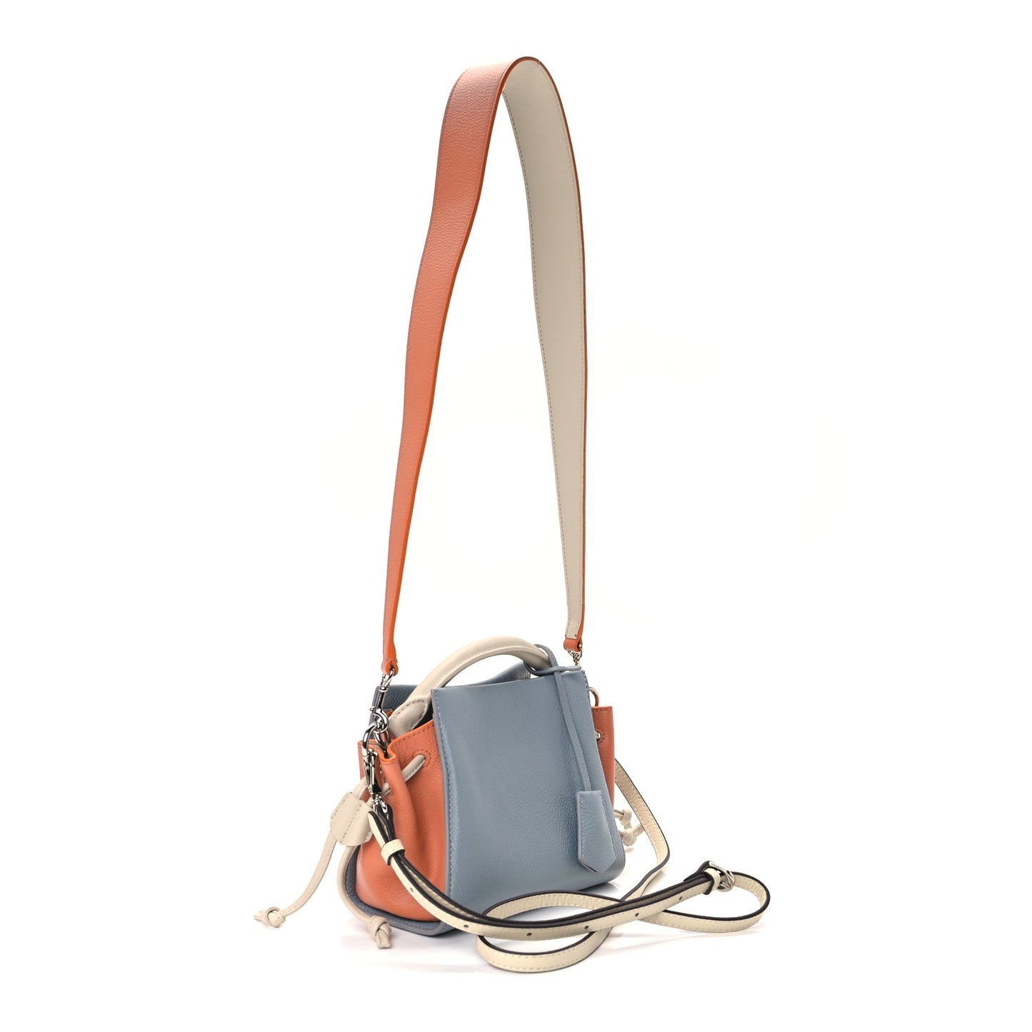 Mulberry Heavy Grain Mini Iris Tote Blue Orange
