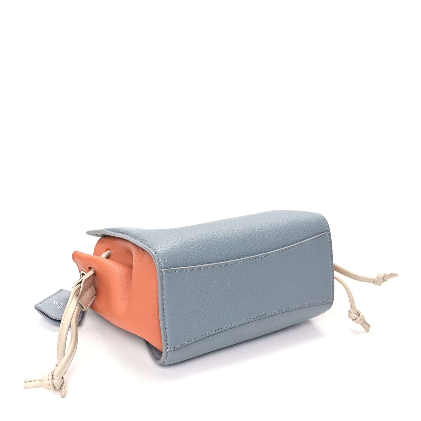 Mulberry Heavy Grain Mini Iris Tote Blue Orange