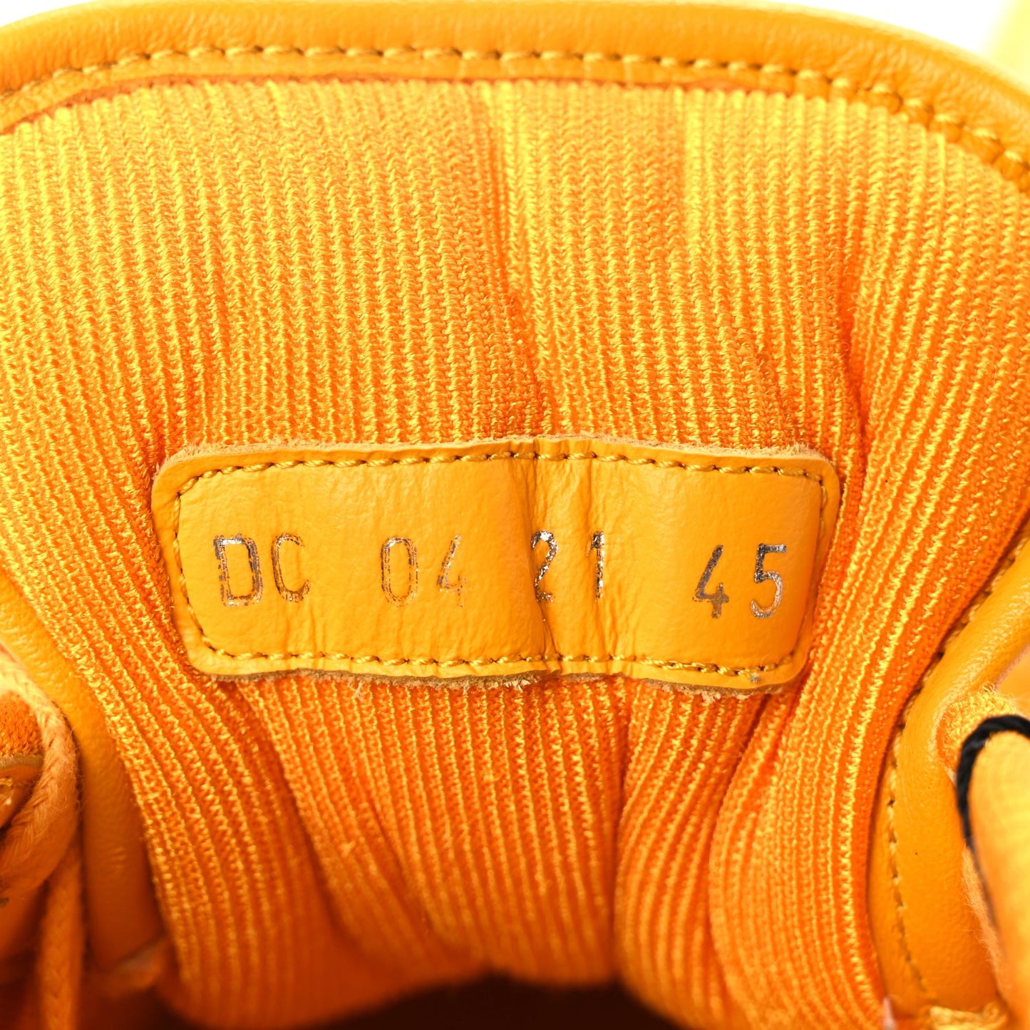 Christian Dior Smooth Calfskin Oblique Galaxy Mens B27 Low Top Sneakers 45 Yellow