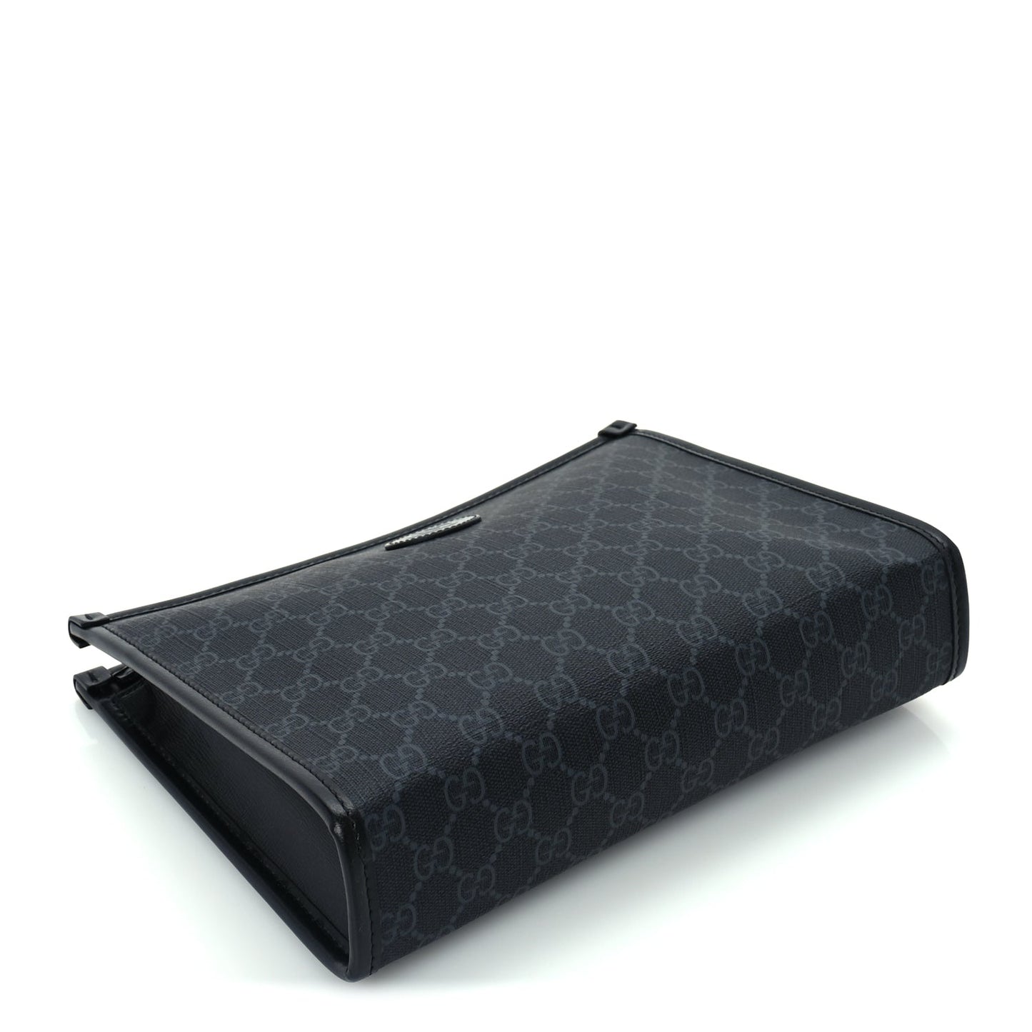 Gucci GG Supreme Monogram Azalea Calfskin Retro Interlocking G Beauty Case  Black