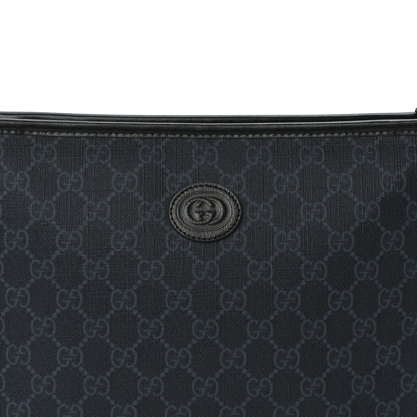 Gucci GG Supreme Monogram Azalea Calfskin Retro Interlocking G Beauty Case  Black