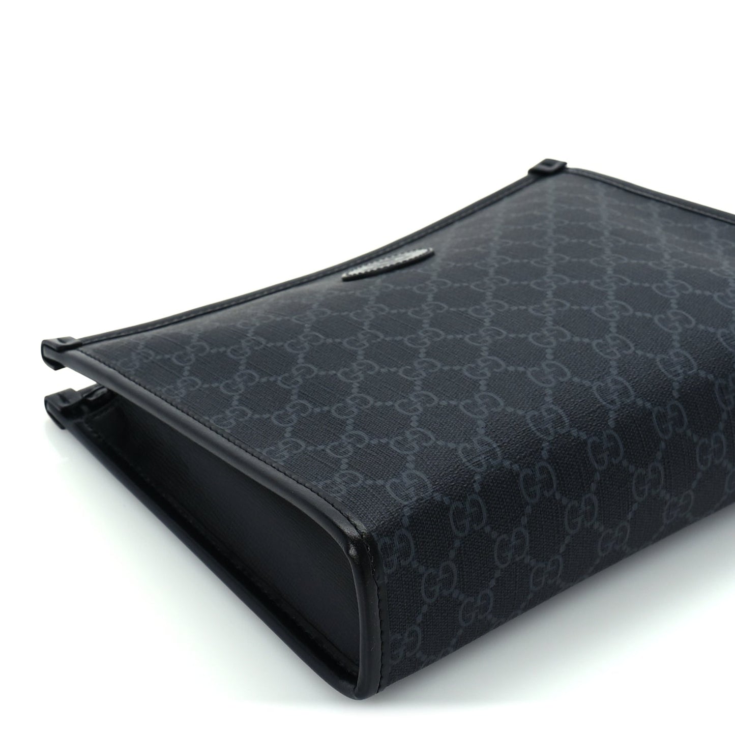 Gucci GG Supreme Monogram Azalea Calfskin Retro Interlocking G Beauty Case  Black