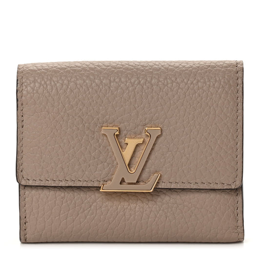 Louis Vuitton Taurillon Capucines XS Wallet Galet