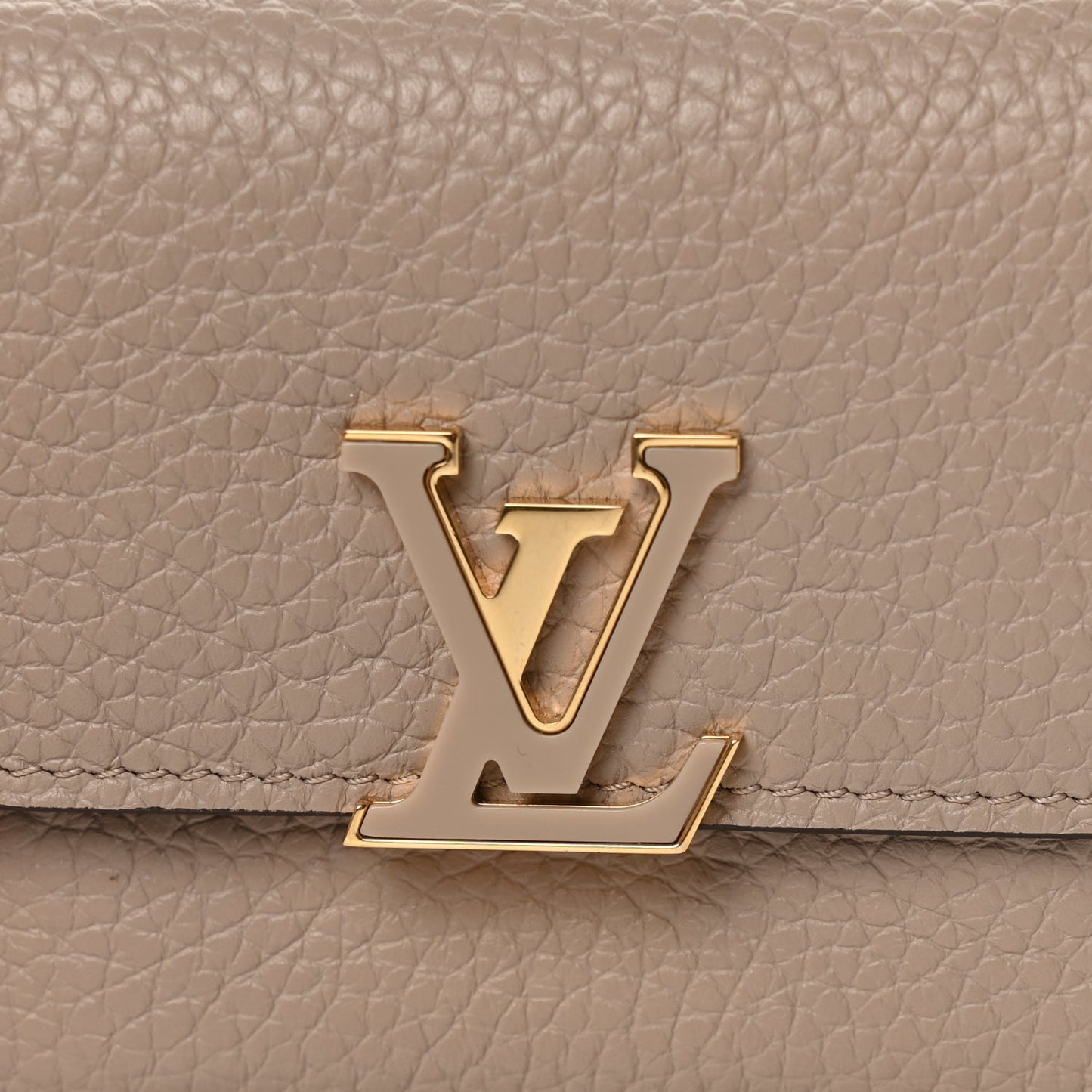 Louis Vuitton Taurillon Capucines XS Wallet Galet
