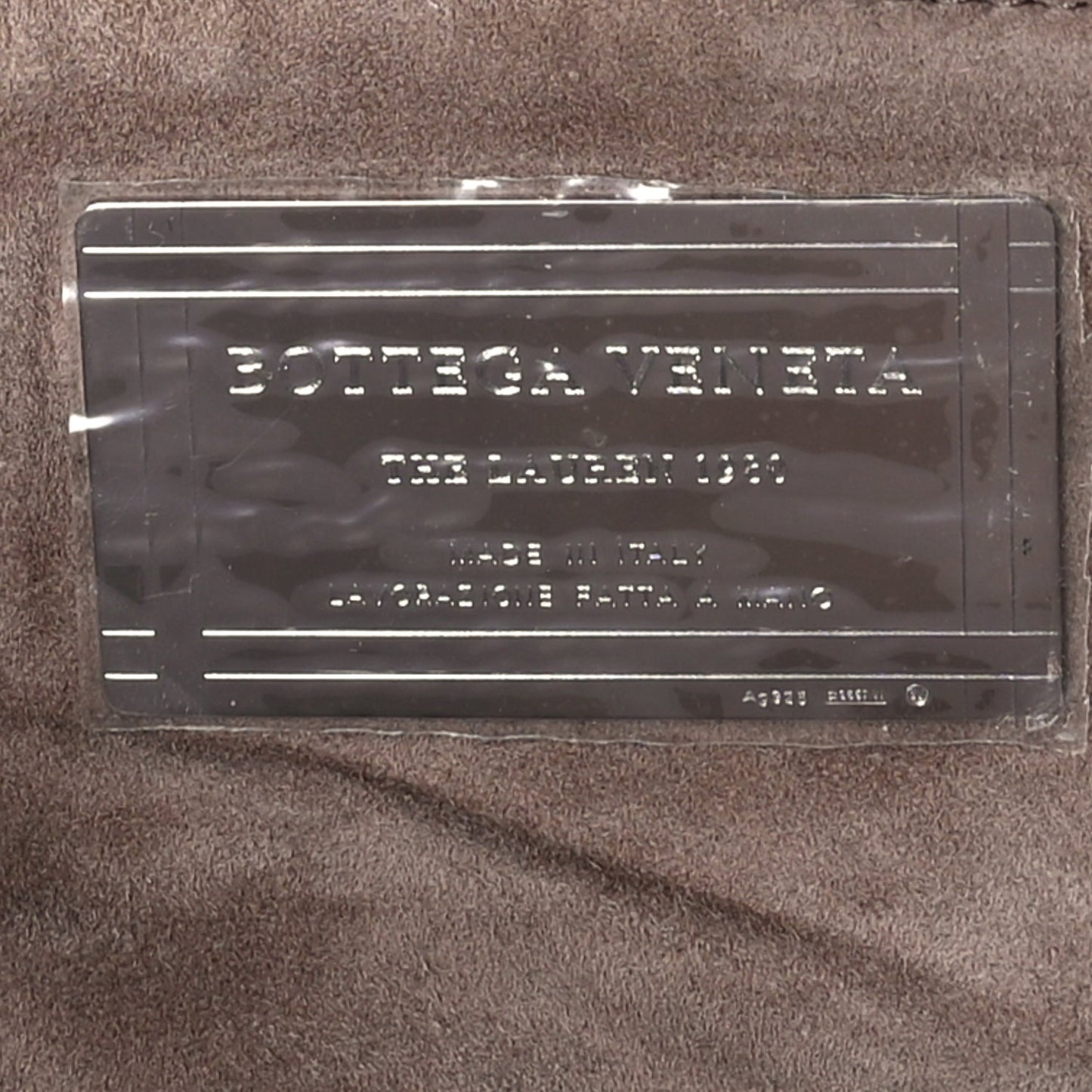 Bottega Veneta Nappa Intrecciato The Lauren 1980 Clutch Argento Ossidato
