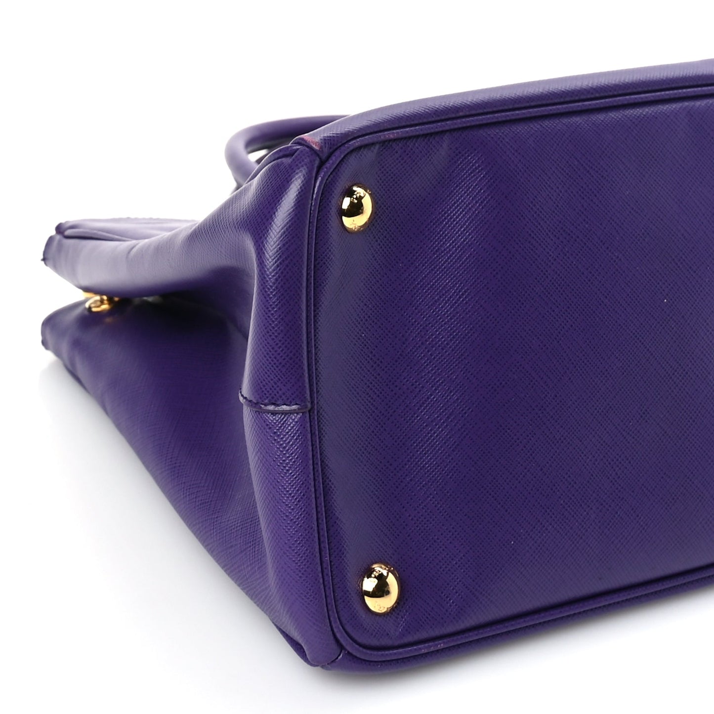 Prada Saffiano Medium Galleria Double Zip Tote Viola