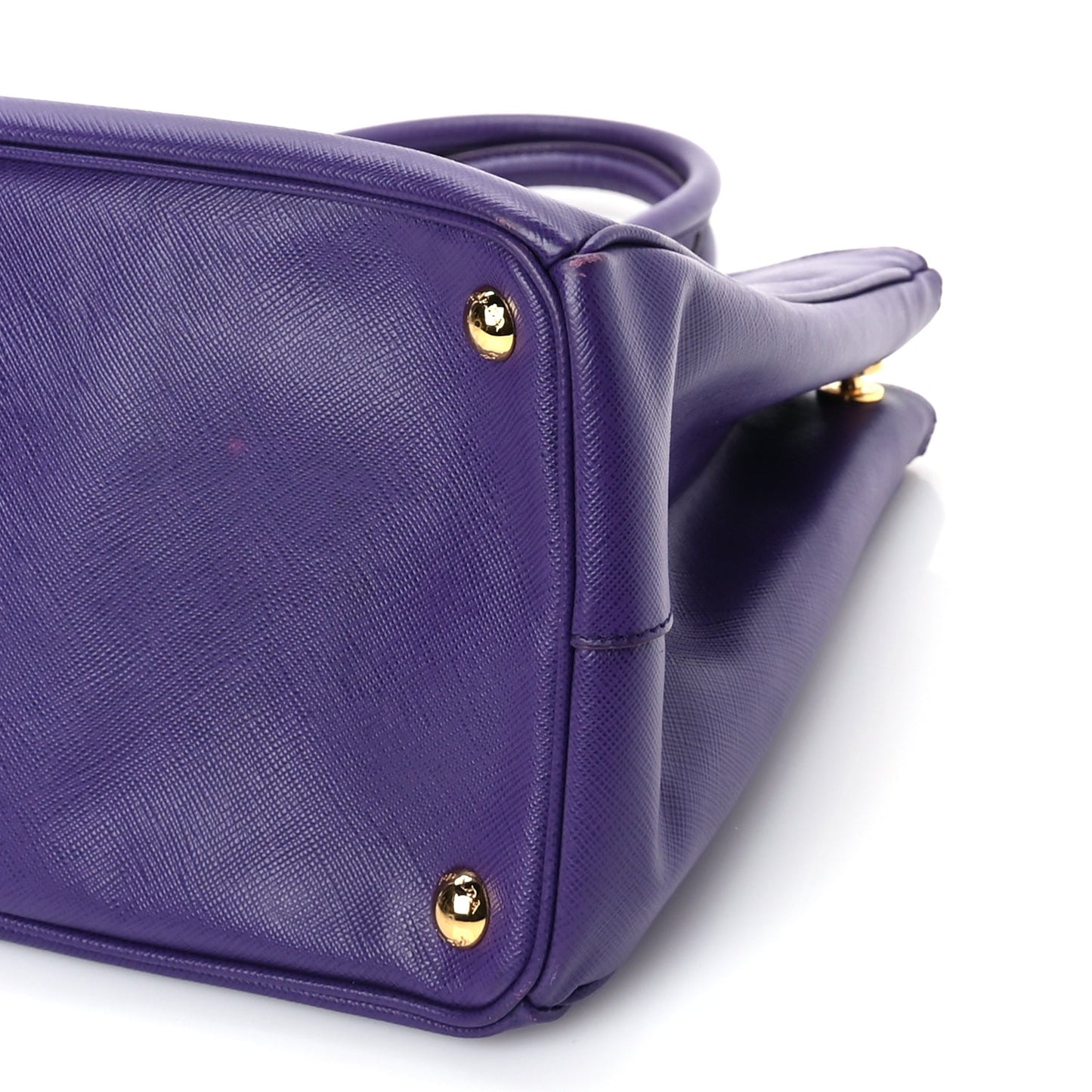 Prada Saffiano Medium Galleria Double Zip Tote Viola