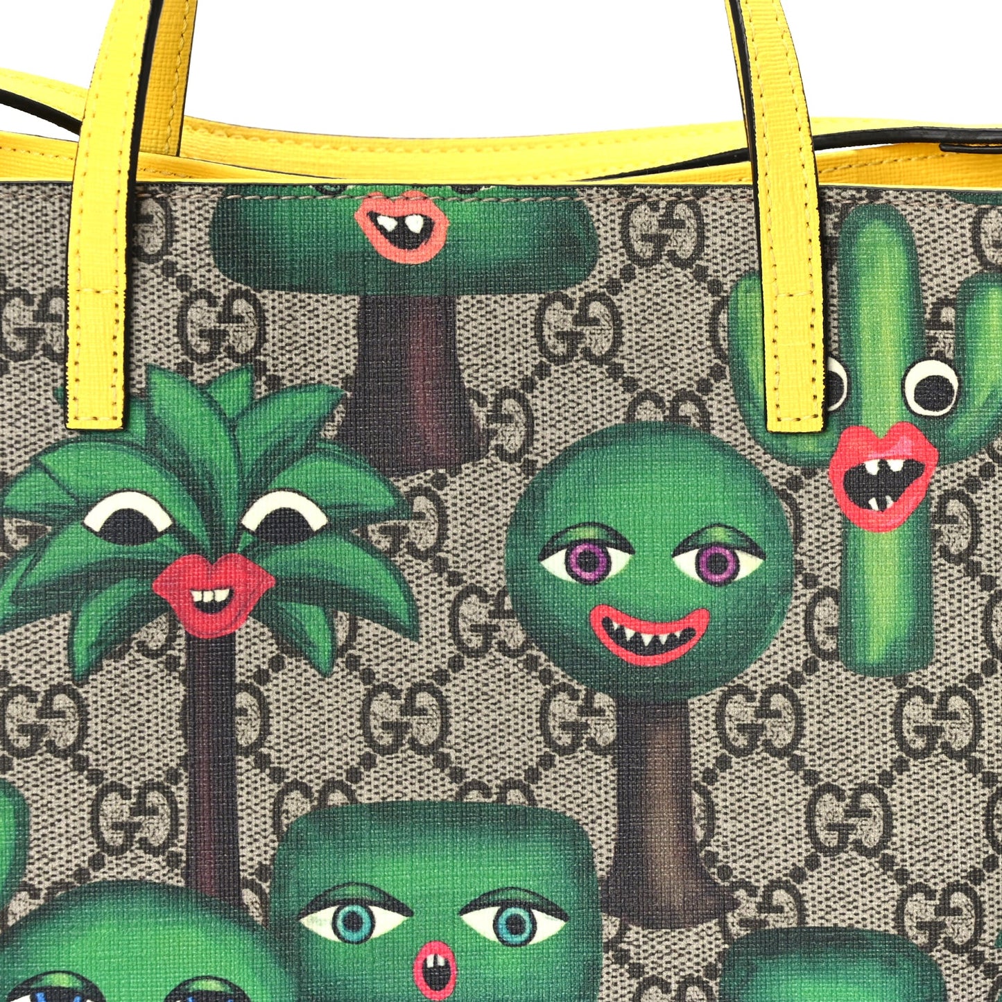 Gucci GG Supreme Monogram Smiling Plants Childrens Tote  Multicolor
