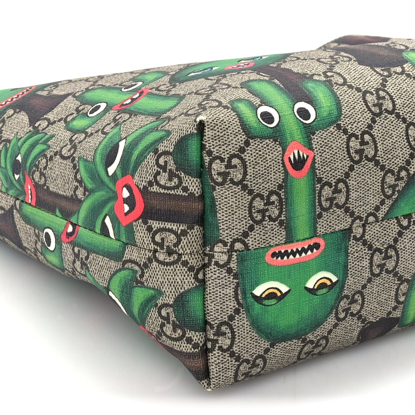 Gucci GG Supreme Monogram Smiling Plants Childrens Tote  Multicolor