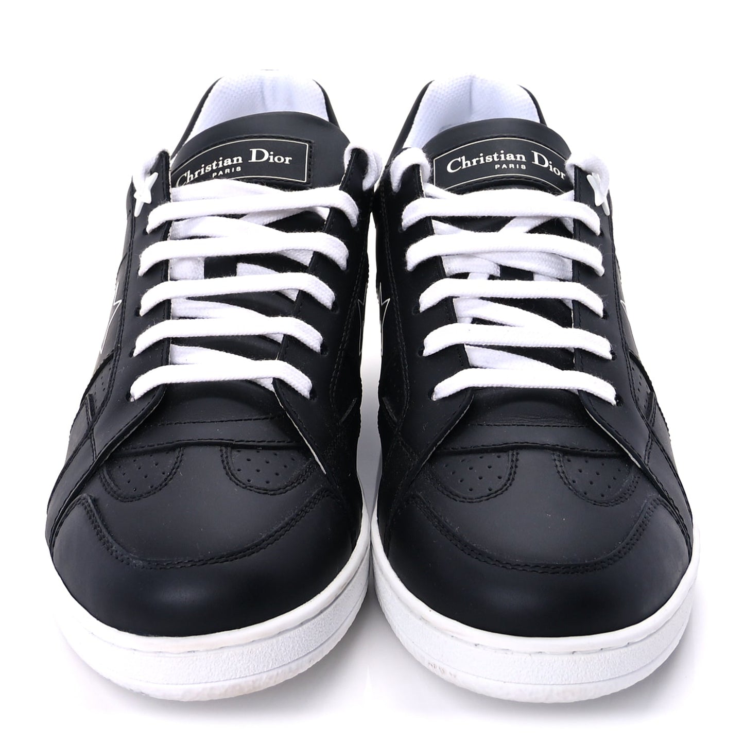 Christian Dior Calfskin Dior Star Ors Low Top Sneakers 39  Black