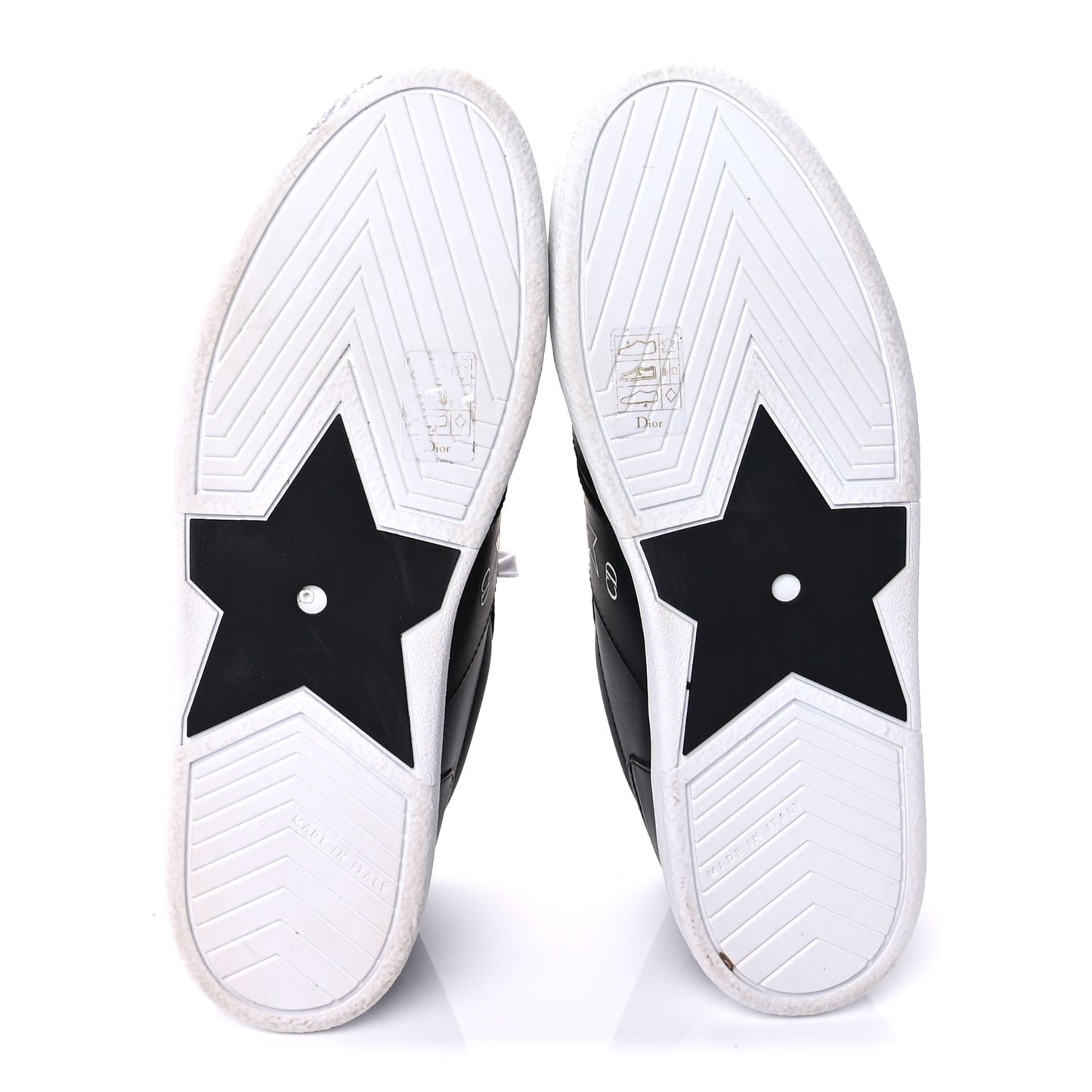 Christian Dior Calfskin Dior Star Ors Low Top Sneakers 39  Black