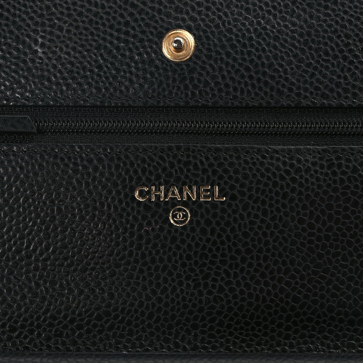 Chanel Caviar Quilted Wallet On Chain WOC Black