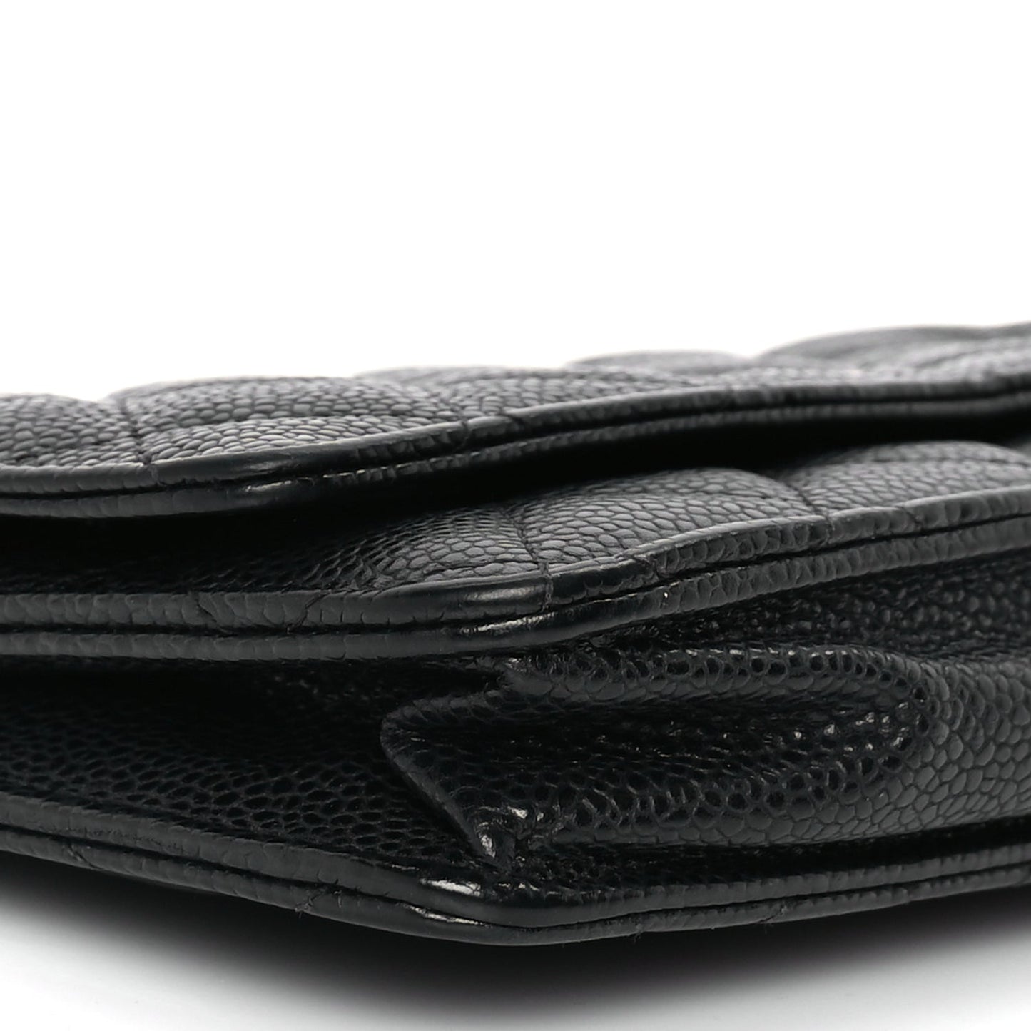 Chanel Caviar Quilted Wallet On Chain WOC Black