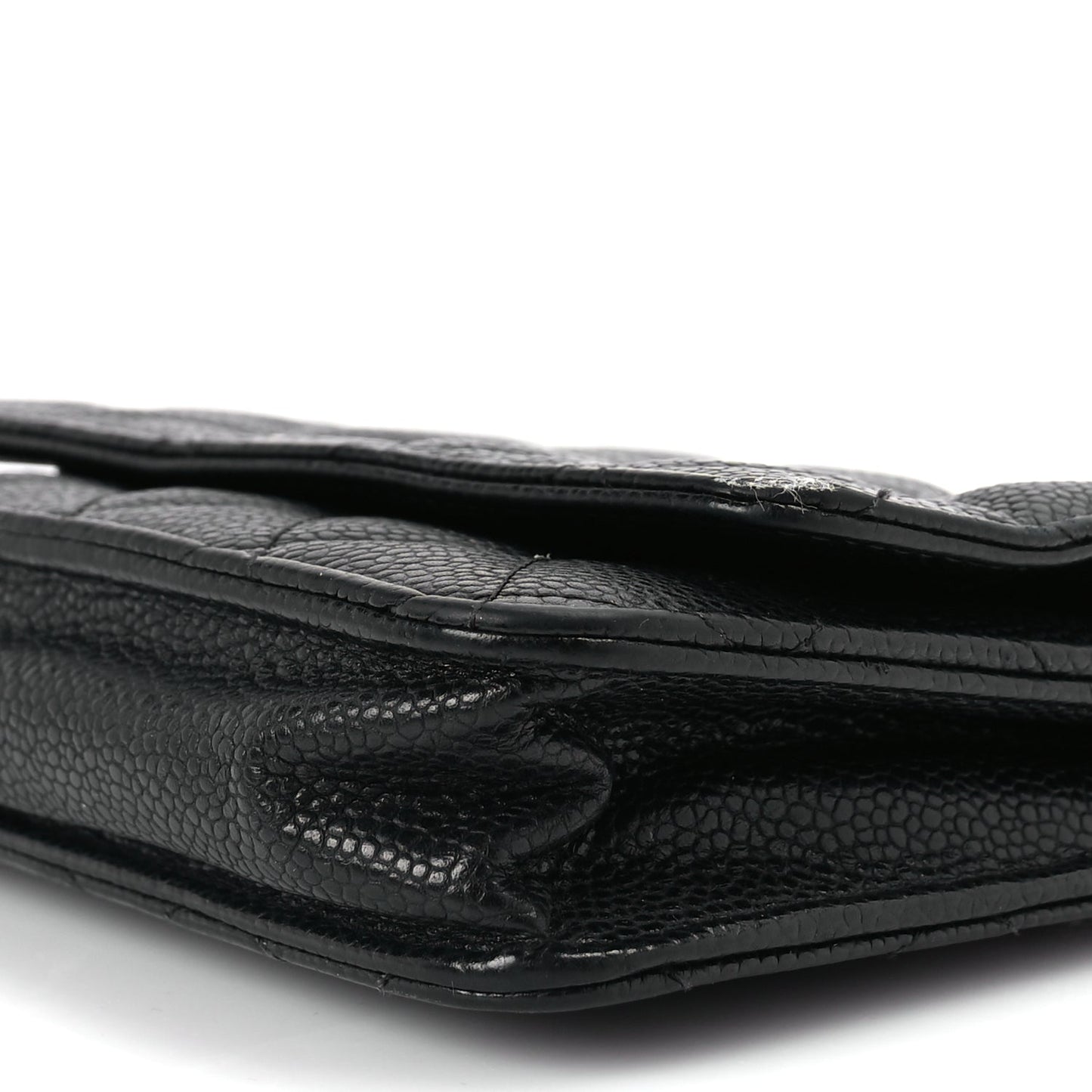 Chanel Caviar Quilted Wallet On Chain WOC Black