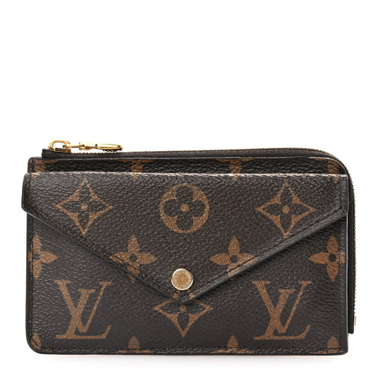 Louis Vuitton Monogram Recto Verso Card Holder Black