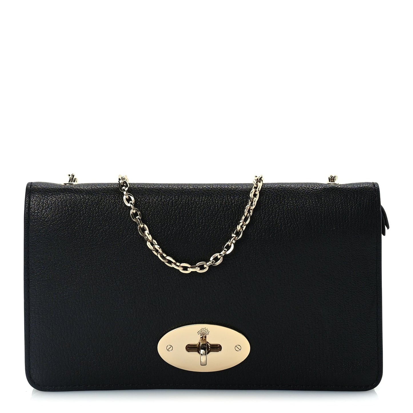 Mulberry Grainy Print Bayswater Clutch Wallet  Black