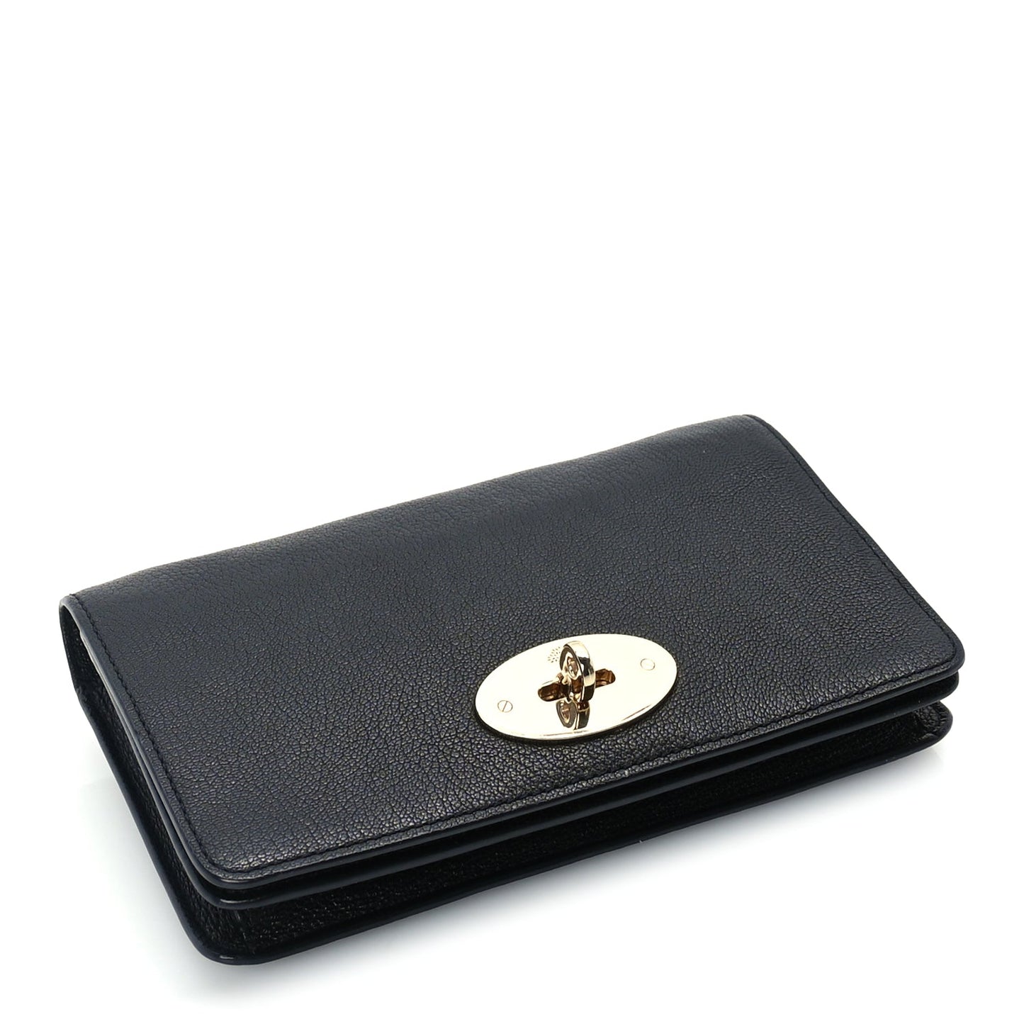 Mulberry Grainy Print Bayswater Clutch Wallet  Black