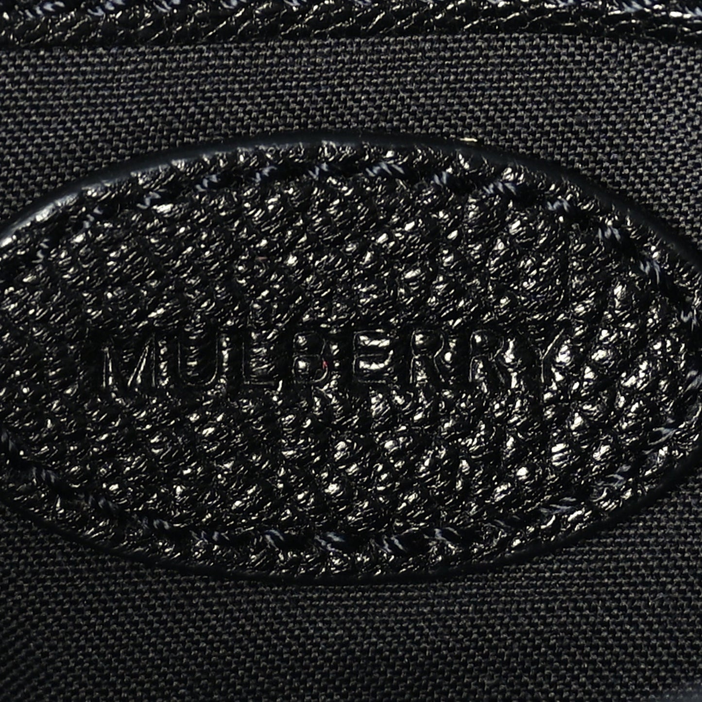 Mulberry Grainy Print Bayswater Clutch Wallet  Black