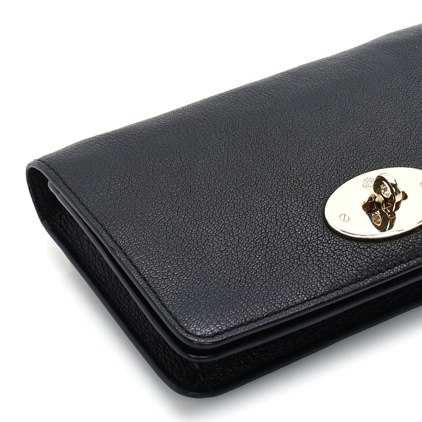 Mulberry Grainy Print Bayswater Clutch Wallet  Black