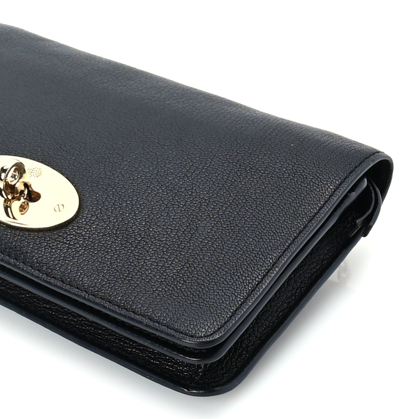 Mulberry Grainy Print Bayswater Clutch Wallet  Black