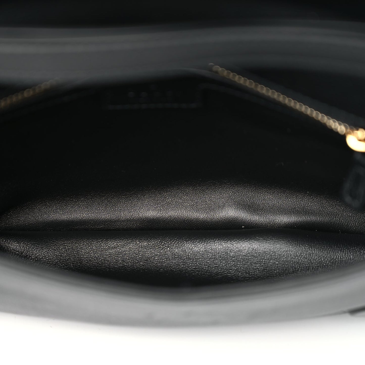 Gucci Roxy Calfskin Blondie Chain Shoulder Flap Bag Black