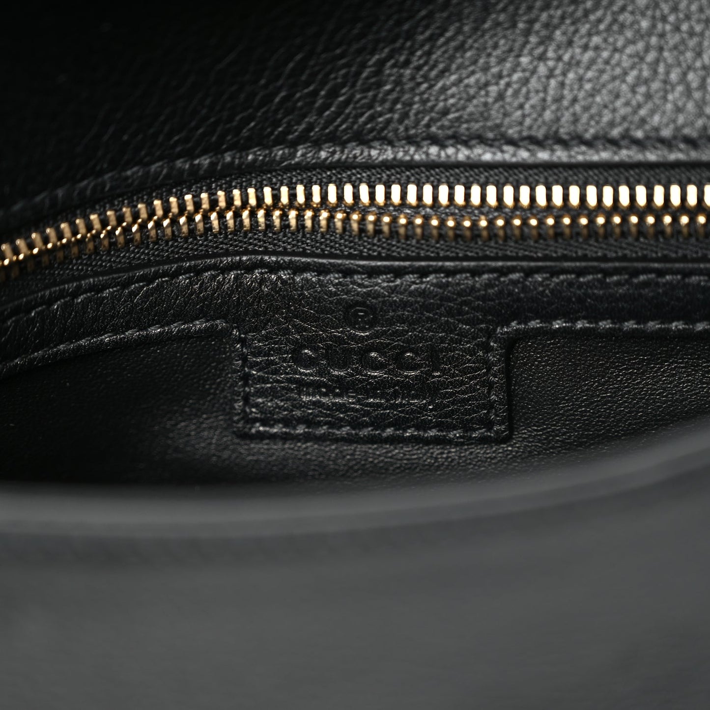 Gucci Roxy Calfskin Blondie Chain Shoulder Flap Bag Black