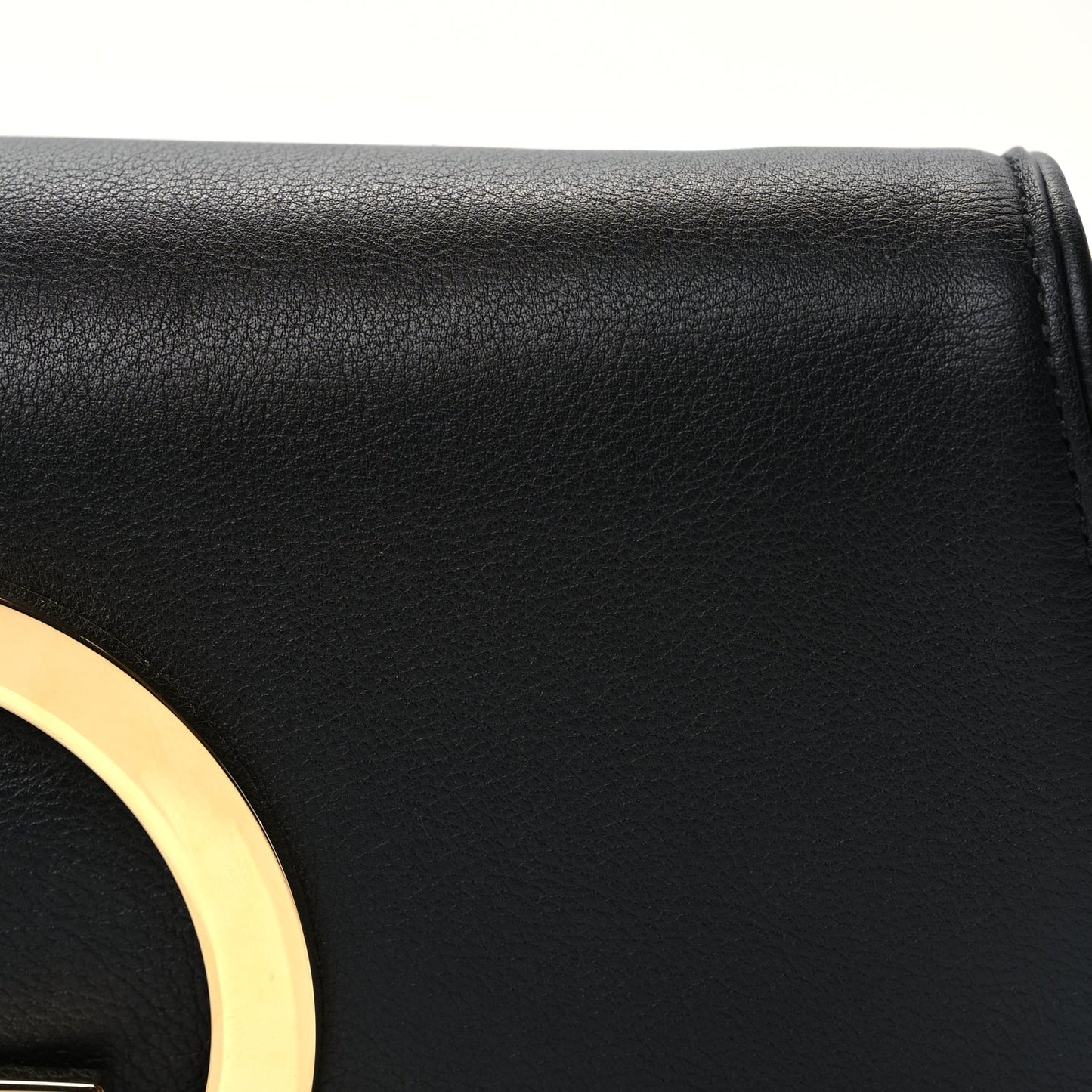Gucci Roxy Calfskin Blondie Chain Shoulder Flap Bag Black