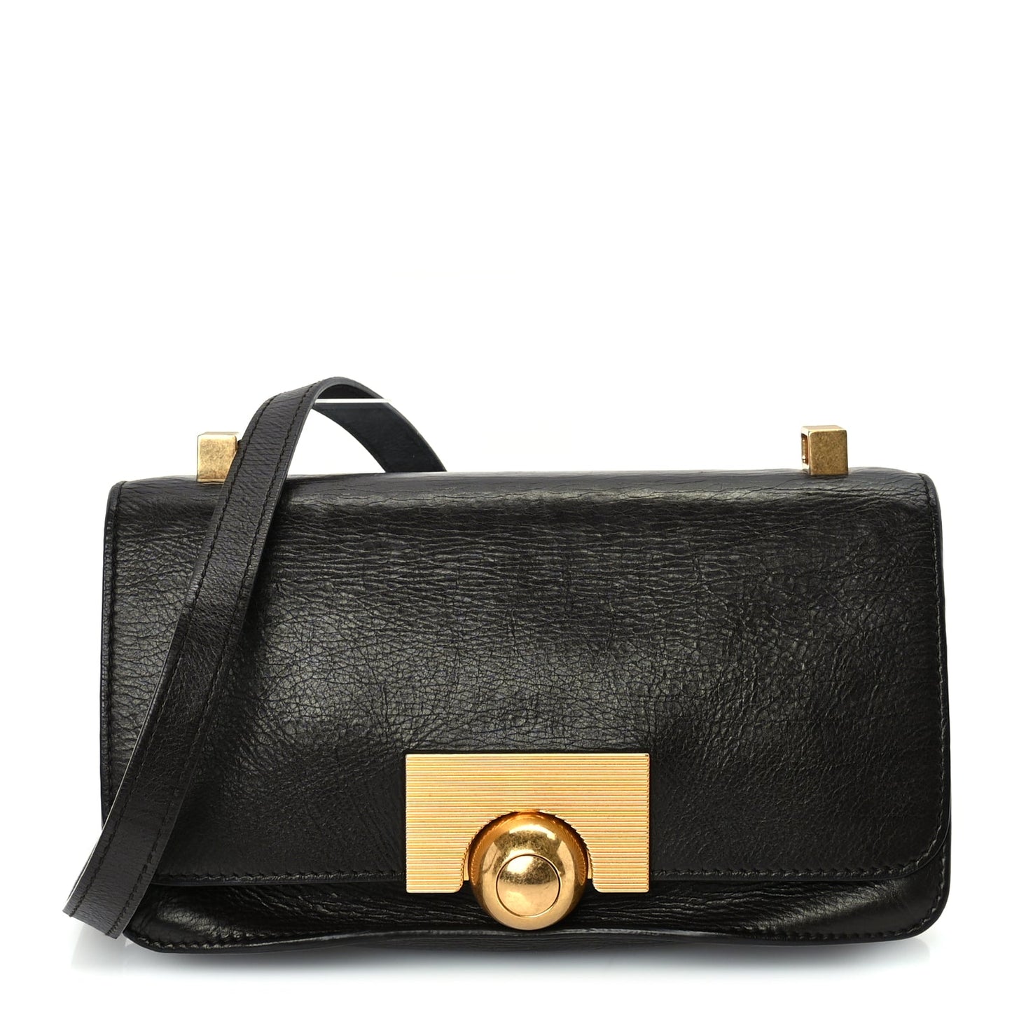 Bottega Veneta Spazzolato Calfskin Mini Classic BV Bag  Brown