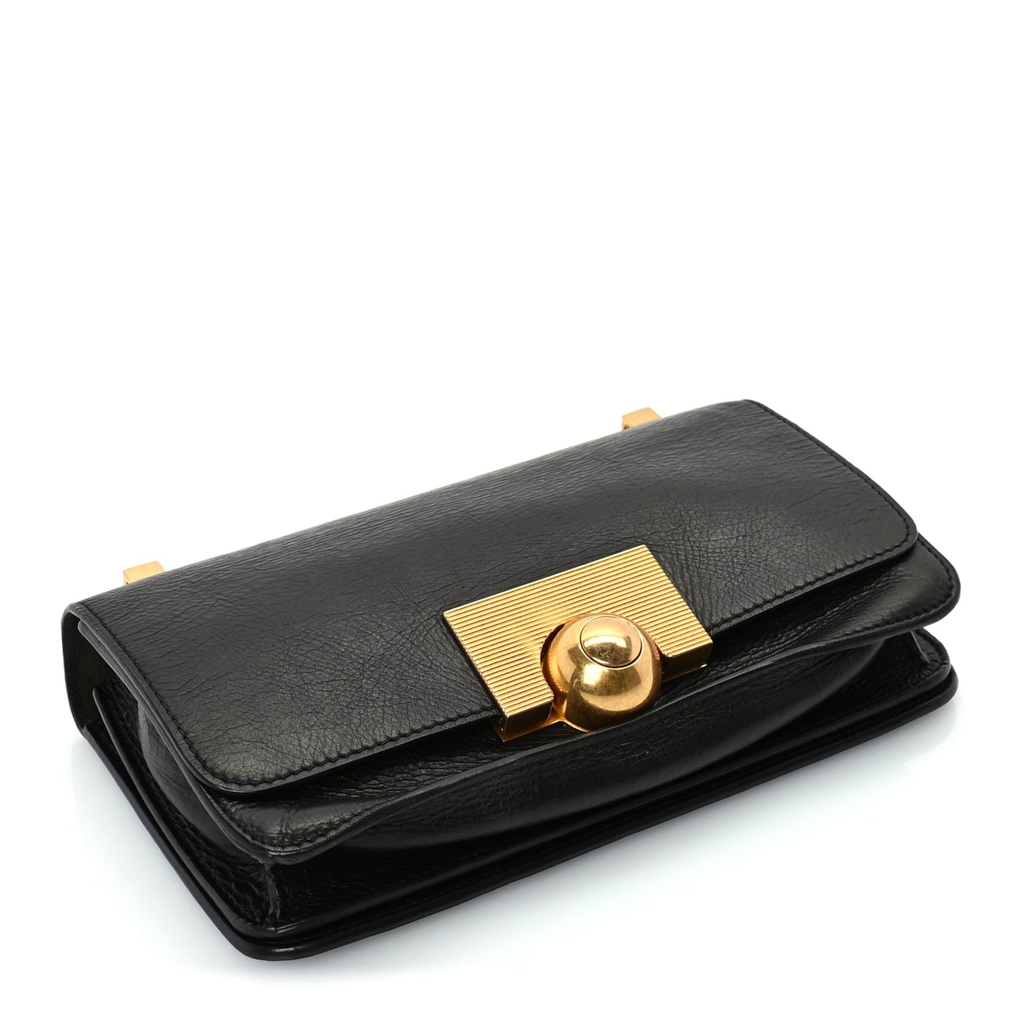 Bottega Veneta Spazzolato Calfskin Mini Classic BV Bag  Brown