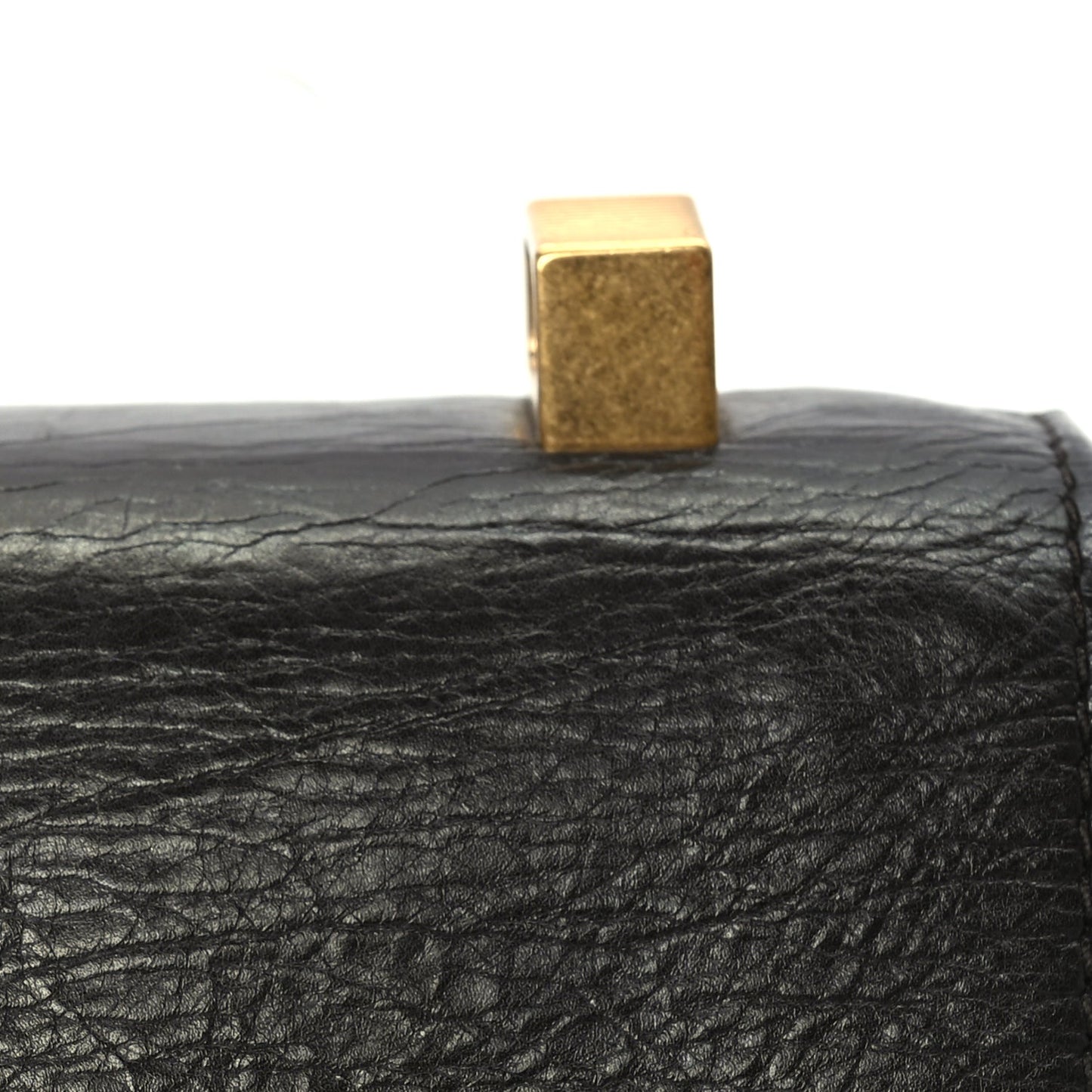 Bottega Veneta Spazzolato Calfskin Mini Classic BV Bag  Brown