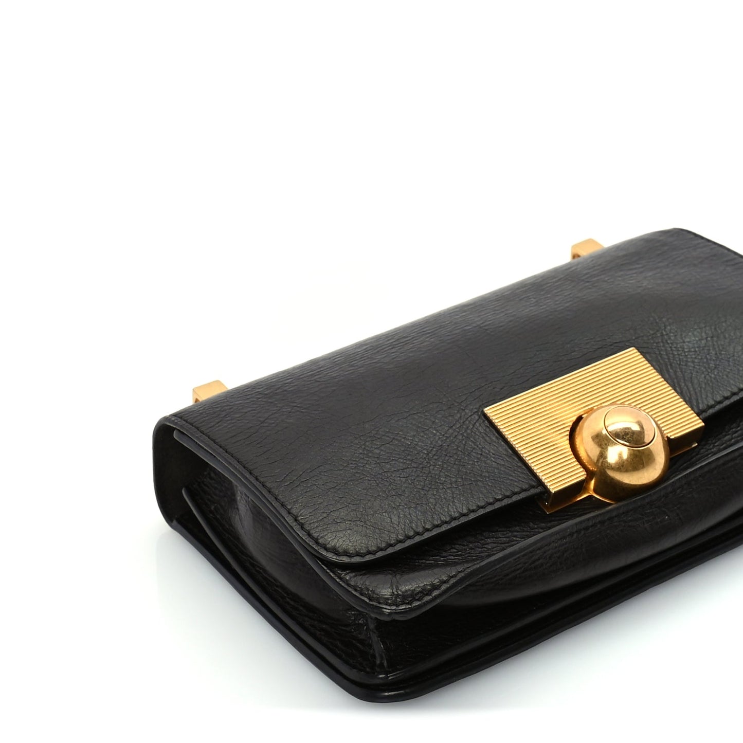 Bottega Veneta Spazzolato Calfskin Mini Classic BV Bag  Brown