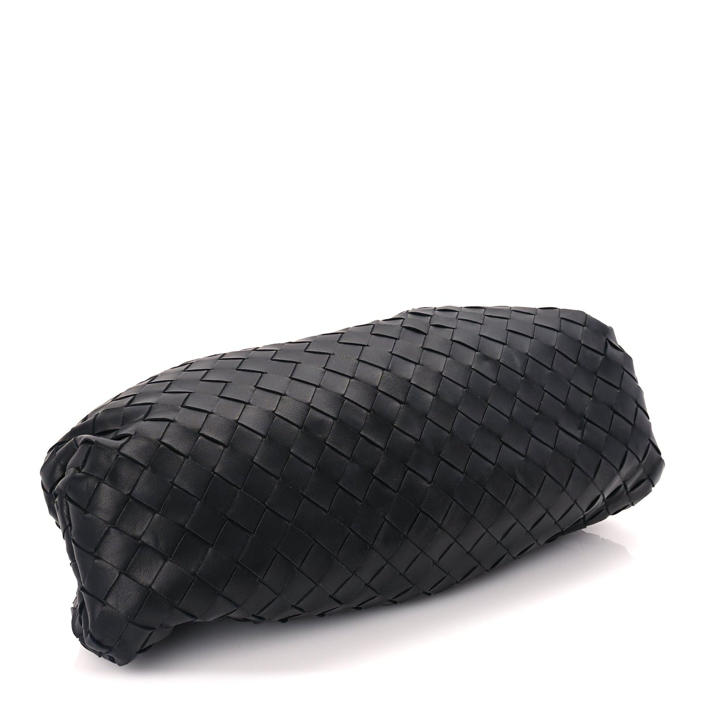 Bottega Veneta Nappa Maxi Intreccio The Pouch Oversized Clutch  Black