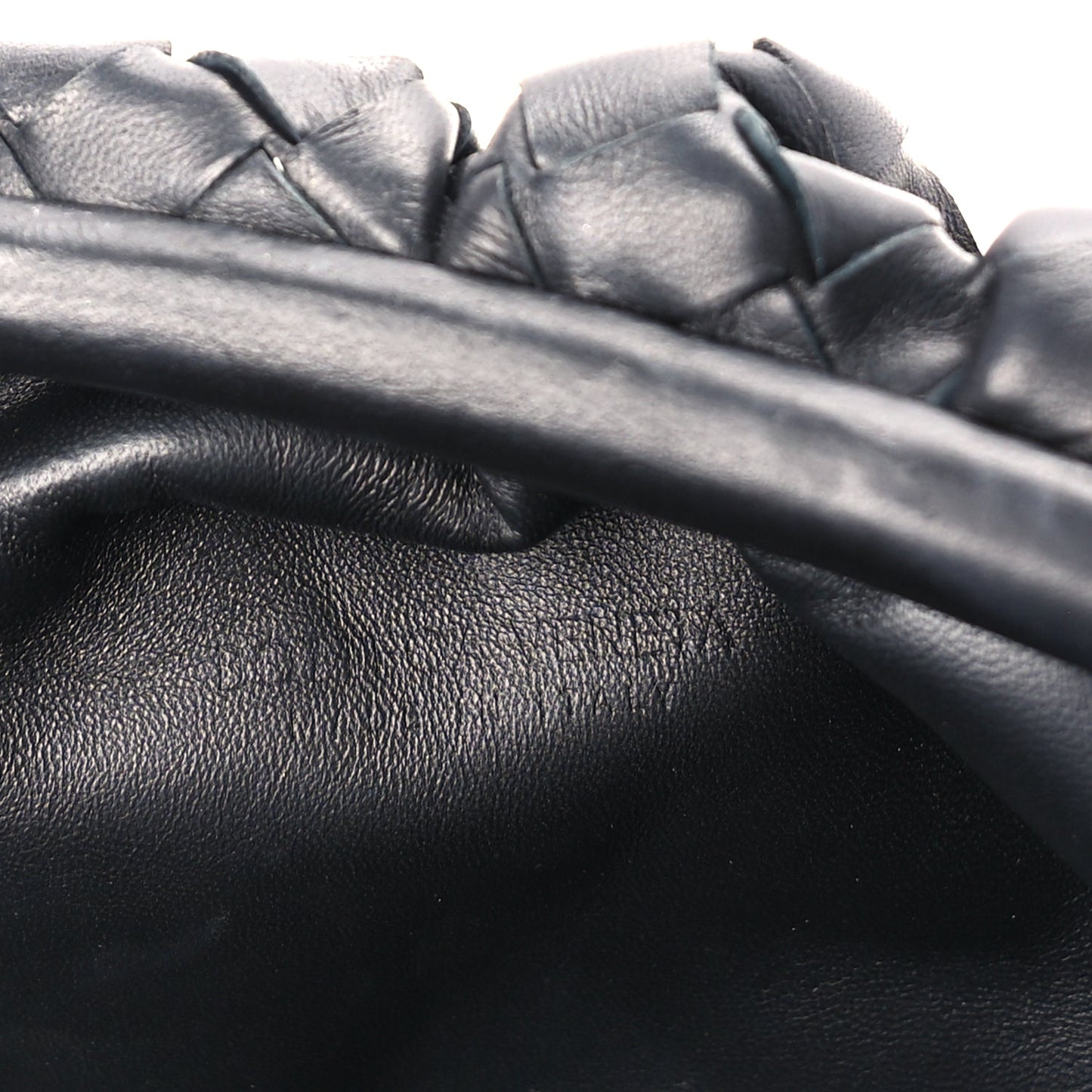 Bottega Veneta Nappa Maxi Intreccio The Pouch Oversized Clutch  Black