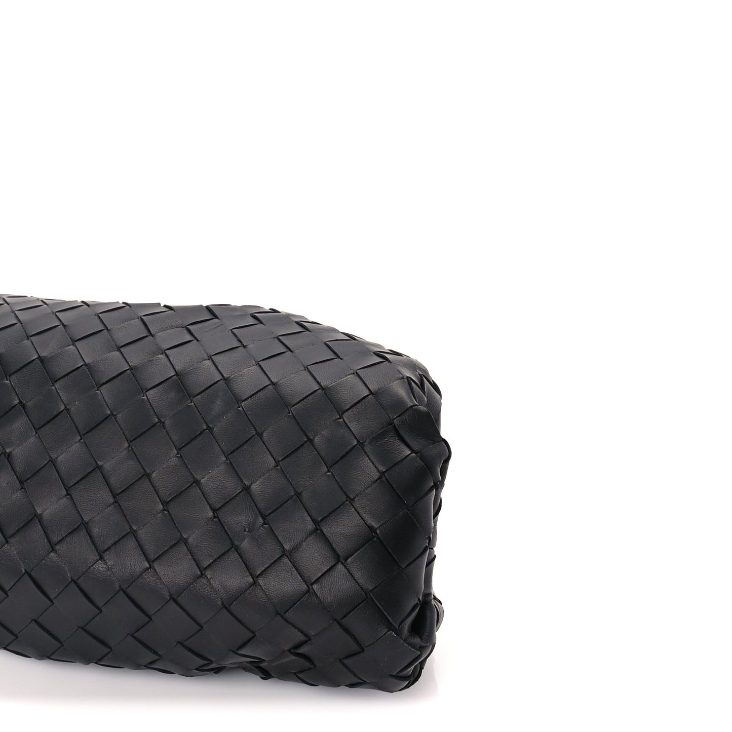 Bottega Veneta Nappa Maxi Intreccio The Pouch Oversized Clutch  Black