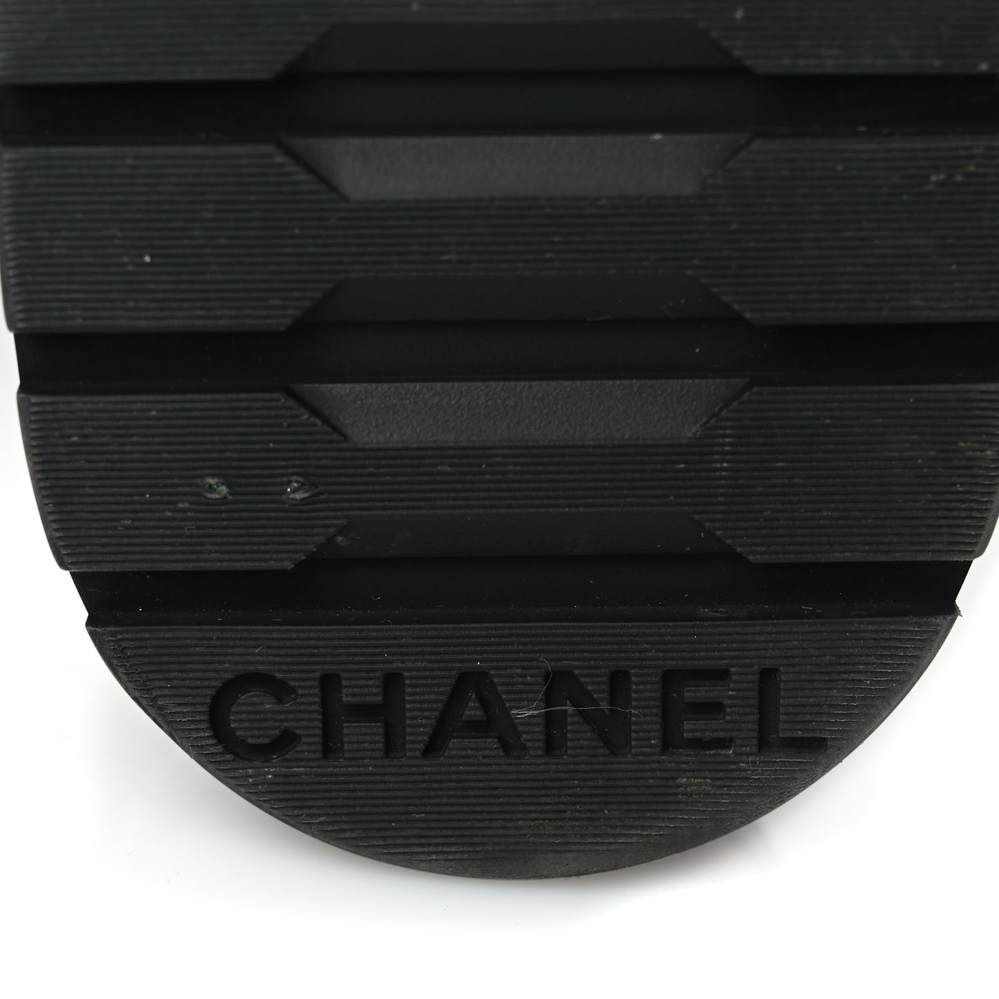 Chanel Shiny Calfskin Quilted Lace Up Combat Boots 39 Black