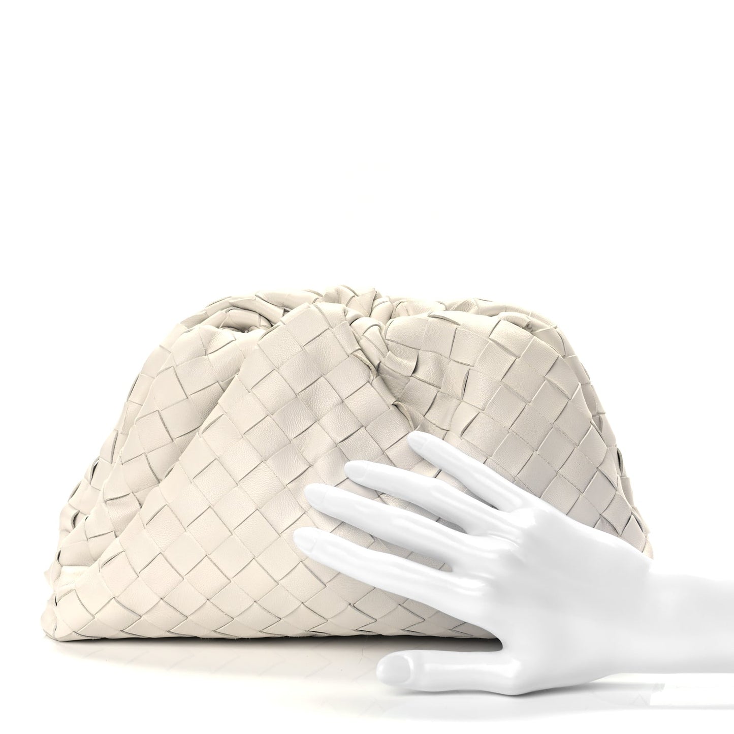 Bottega Veneta Nappa Intrecciato Teen Pouch Plaster