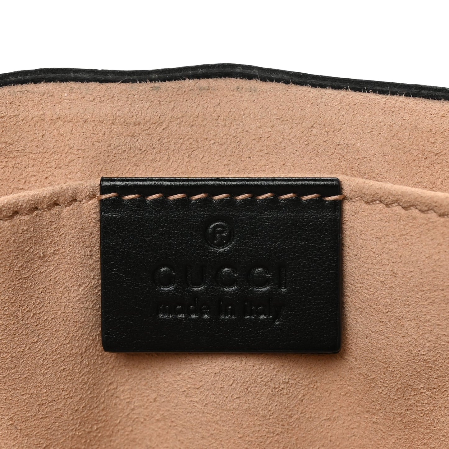 Gucci Calfskin Matelasse Mini GG Marmont Shoulder Bag Black