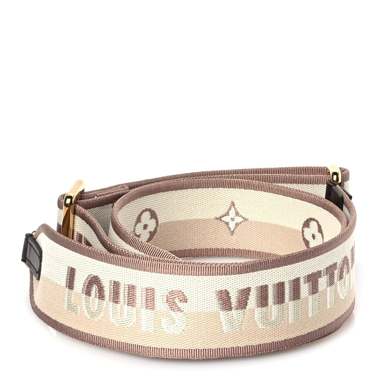 Louis Vuitton Jacquard Speedy Bandouliere 20 Shoulder Strap Beige Brown