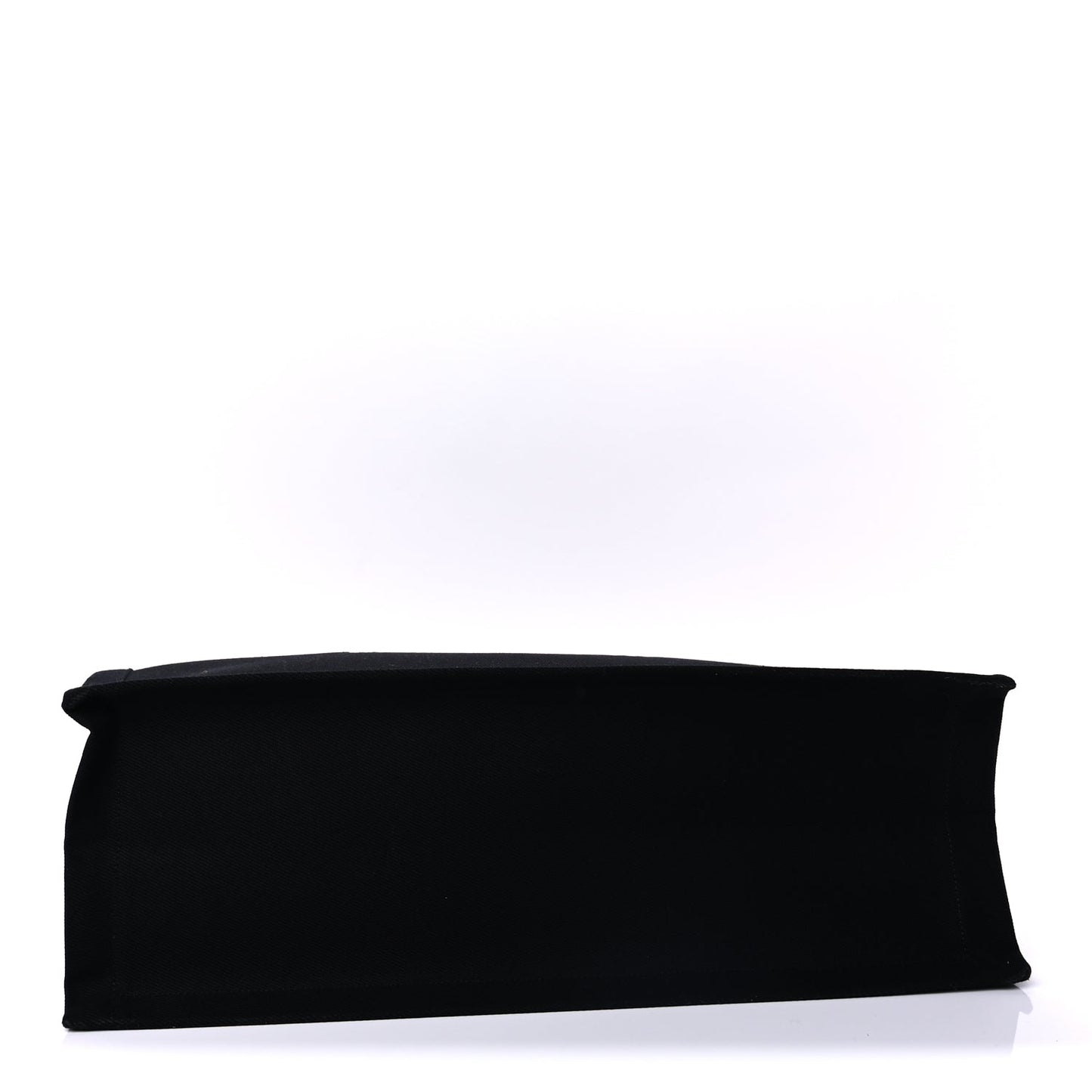 Saint Laurent Linen Calfskin Rive Gauche Tote Black