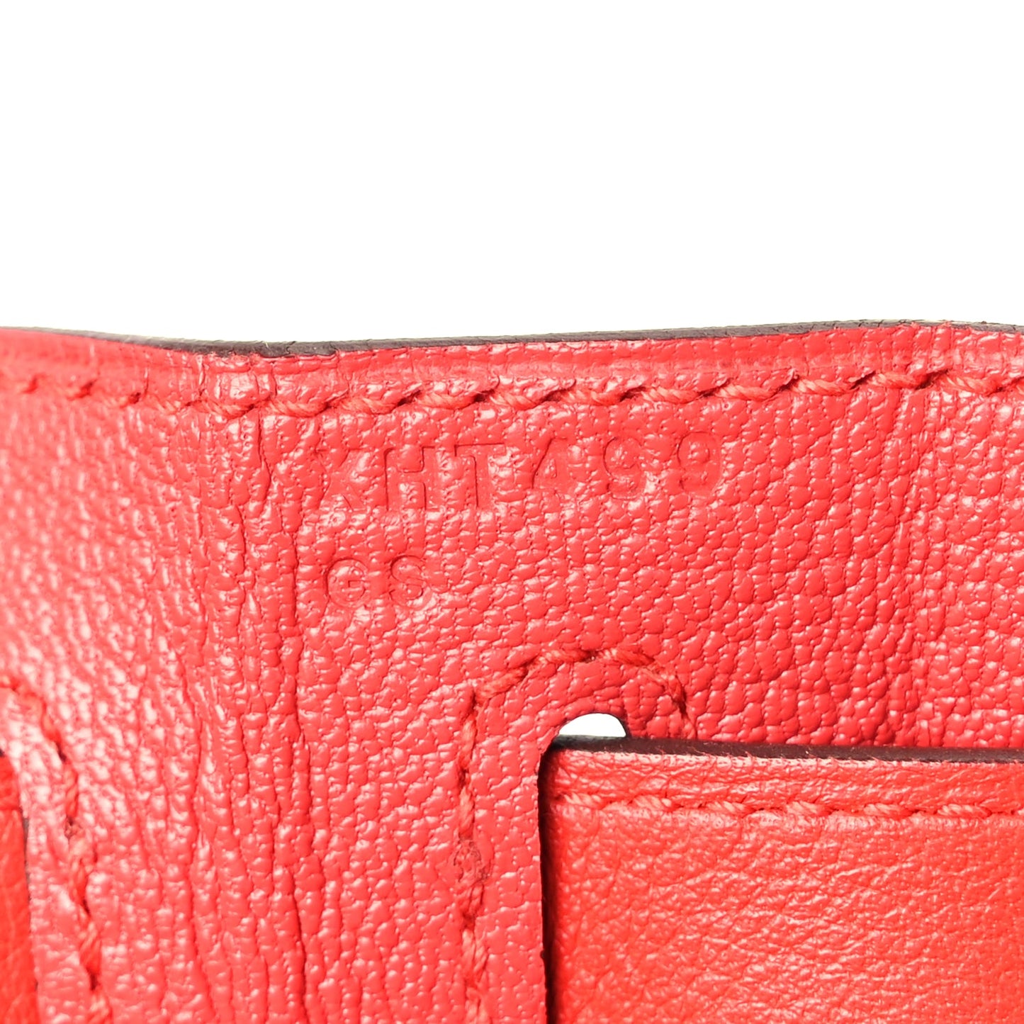 Hermes Evercolor Kelly Retourne 28  Rouge Tomate