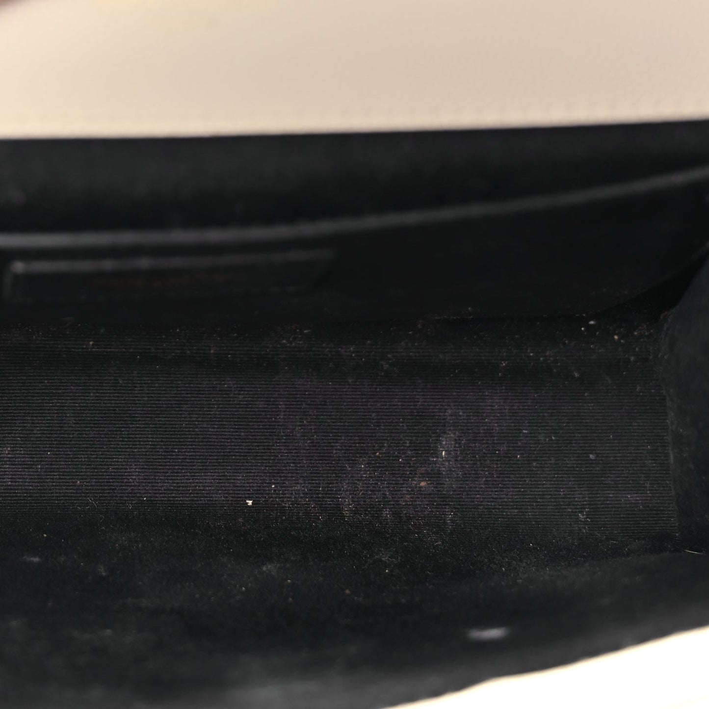Saint Laurent Grain De Poudre Calfskin Medium Classic Monogram Kate Tassel Satchel Crema Soft