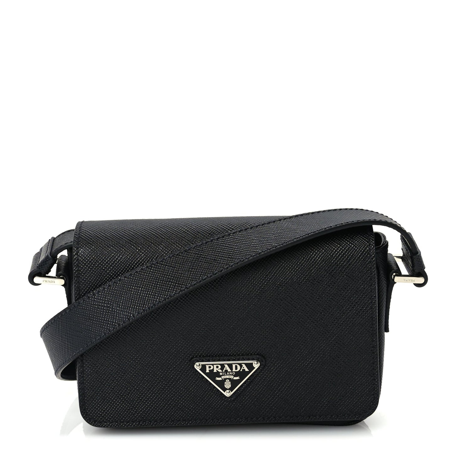 Prada Saffiano Shoulder Bag Black